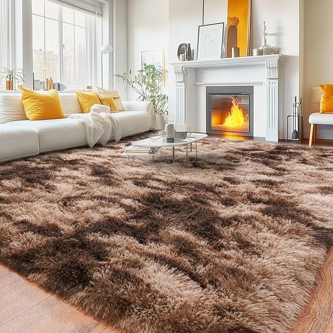 Rugs for Living Room 9x12, Soft Shaggy Modern Shag Area Rug for Bedroom - Image 7