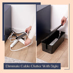 Large Cable Management Box, Wood Wire Organizer & Power Strip Cord Hider