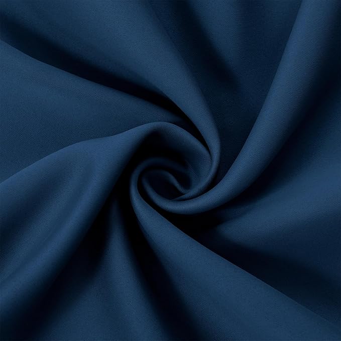 LEMOMO Navy Blue Thermal Blackout Curtains/52 x 95 Inch/Set of 2 Panels Room - Image 5