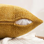 MIULEE Pack of 4 Couch Throw Pillow Covers 16x16 Inch Neutral Gold/Brown Soft - Image 7