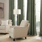 RYB HOME Sage Green Velvet Curtains 90 inches - Image 4