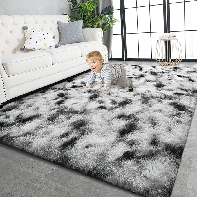 TWINNIS Super Soft Shaggy Rugs Fluffy Carpets, 5x8 Feet, Indoor Modern Plush by TWINNIS
