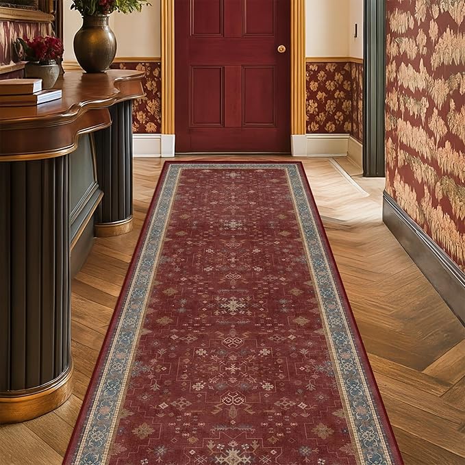 Boho 2x7 Long Runners for Kitchen Floor by HazoHaus
