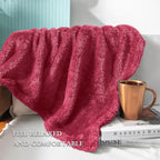 Exclusivo Mezcla Plush Fuzzy Fleece Throw Blanket Extra Large, Super Soft - Image 4