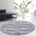 KOZYFLY Modern Abstract Round Washable Rug 5Ft, Non-Slip Soft Kitchen Bathroom by KOZYFLY
