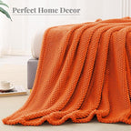 Whale Flotilla King Size Fuzzy Fleece Blanket, Fluffy Warm Soft Jacquard Bed - Image 7