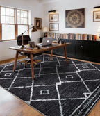 YIHOUSE Moroccan Area Rugs for Living Room 5x7, Western Geometric Soft Low-Pile - Image 9