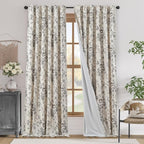 jinchan Blackout Floral Curtains by JINCHAN