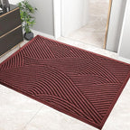 HIYARD Sturdy Front Door Mat, Absorbent Muddy Dirt Resist Welcome Door Mats by HIYARD
