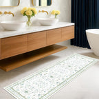 Hazo Haus Washable Oushak 2x8 Bathroom Runner Rug by HazoHaus