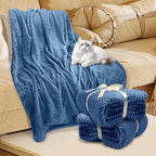 4 Pack Fleece Throw Blankets 50x60 Inches – 270 GSM Ultra Soft Flannel - Image 8