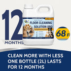 Floor Cleaning Solution Refill Compatible with Tineco, 68 fl oz Unscented, Pet Urine Odor, Robot Vacuum Mop, Cordless Wet/Dry Vacuum Mop, iFLOOR Series, FLOOR ONE S3/S5/S6/S7/S9