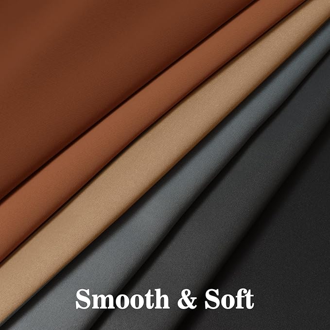 Yakamok Blackout Ombre Burnt Orange and Black Curtains-Gradient Room Darkening - Image 6