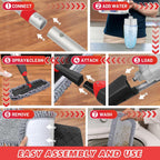 Hardwood Floor Mop & 3 Washable Pads for Cleaning Floors: Wet Dry Spray Mop