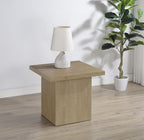 Coaster Devar 23.5-Inch Living Room Square End Table, Latte 710917