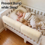 AEOCOO Bed Rail Bumpers for Toddlers, U-Shaped 3 Ft Kid Bed Bumpers, Beige