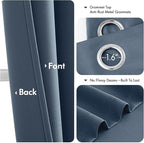 MIULEE Stone Blue Blackout Curtains - Image 4