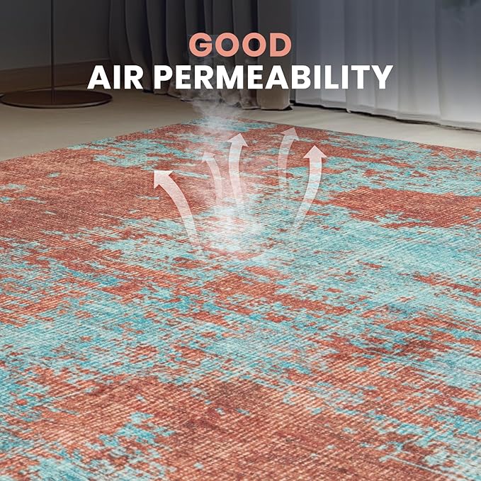 Washable Rugs 8x10 Area Rugs for Living Room-Modern Abstract Rugs for Bedroom - Image 6