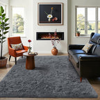 OLANLY Area Rugs for Living Room Bedroom, Machine Washable 4x5.9 ft Soft Fluffy - Image 7