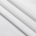 Nanspring Linen Textured White Curtains Window Toppers Valances Semi Sheer - Image 7