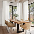 Nanspring Beige White Linen Curtains 90 Inches Long - Image 7