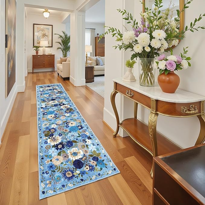 Rug for Hallways Kitchen Rug 2'6" x 14', Non Slip Washable Rugs - Image 5