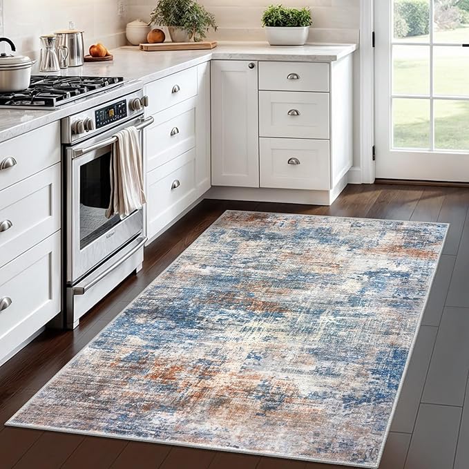 IOHOUZE Abstract Area Rug 4x6 Ft Washable Rugs - Image 2