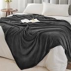 BEDELITE Fleece Blanket Charcoal Grey Throw Blankets - Image 6