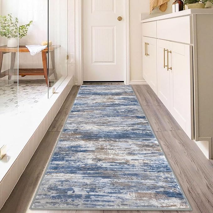 KOZYFLY 3x8 Ft Rug Modern Ombre Runner Rug - Image 7