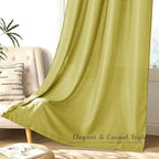NICETOWN Bright Yellow Linen Curtains - Image 8