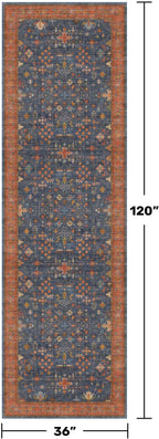 Washable 10 ft Long Runner for Hallway - Image 2