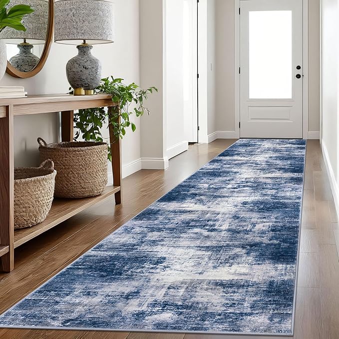 IOHOUZE Abstract Runner Rug 3x16 Ft Washable Runners by iOhouze