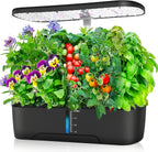 Hydroponics Growing System Kit 12 Pods Indoor Herb Garden with Grow Light