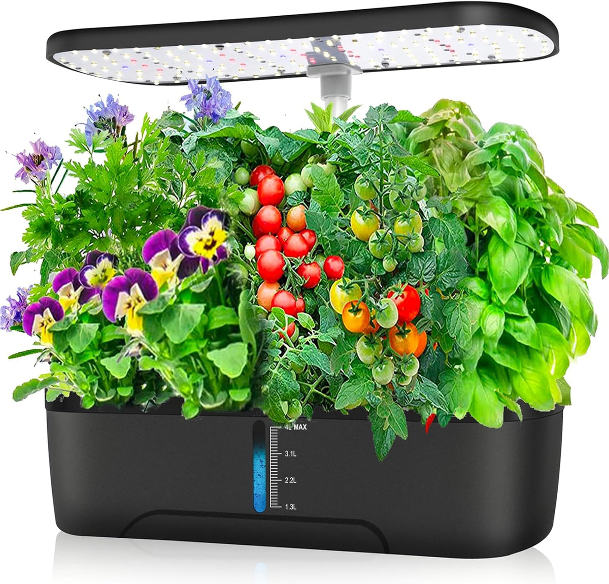 Hydroponics Growing System Kit 12 Pods Indoor Herb Garden with Grow Light