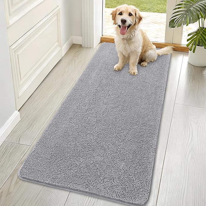 OLANLY Dog Door Mat for Muddy Paws 70x35, Absorbs Moisture and Dirt, Absorbent by OLANLY