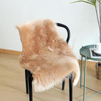 linmopm Faux Fur Rug Sheepskin Shag Fluffy Fuzzy Beige 2x3 ft Small Rugs - Image 3