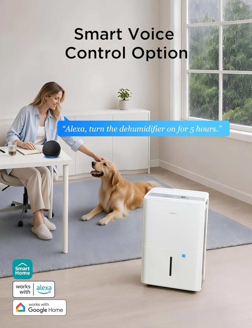 Midea 22 Pint Dehumidifier for Basement, 1,500 Sq. Ft, Energy star