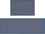Artoid Mode Non-Slip Kitchen Rugs and Mats Set of 2-24x35 + 24x60