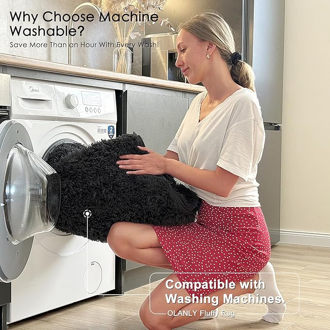OLANLY 10x14 Machine Washable Large Area Rugs - Image 2