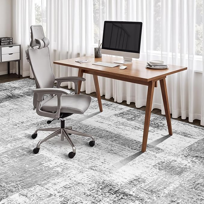 Rugflix 5x7 Large Area Rugs for Living Room, Abstract Washable Rug, Stain - Image 6