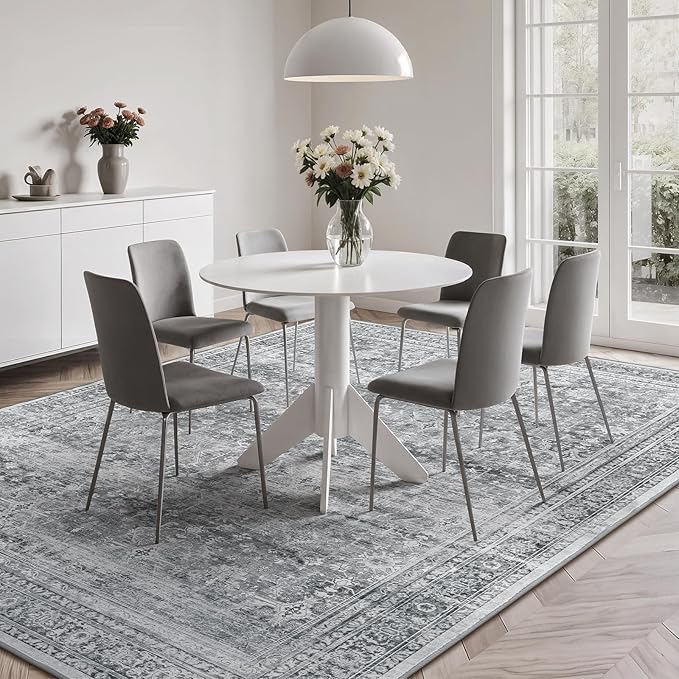 Lofus 6x9 Area Rug for Living Room, Soft Neutral Carpets for Bedroom Dining - Image 3