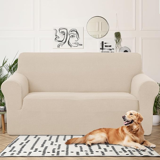 U-NICE HOME Oversized Stretch Loveseat Couch Cover Sofa Covers Washable Sofa - Image 2