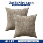 MIULEE Pack of 2 Couch Throw Pillow Covers 20x20 Inch Neutral Khaki Modern Boho - Image 7