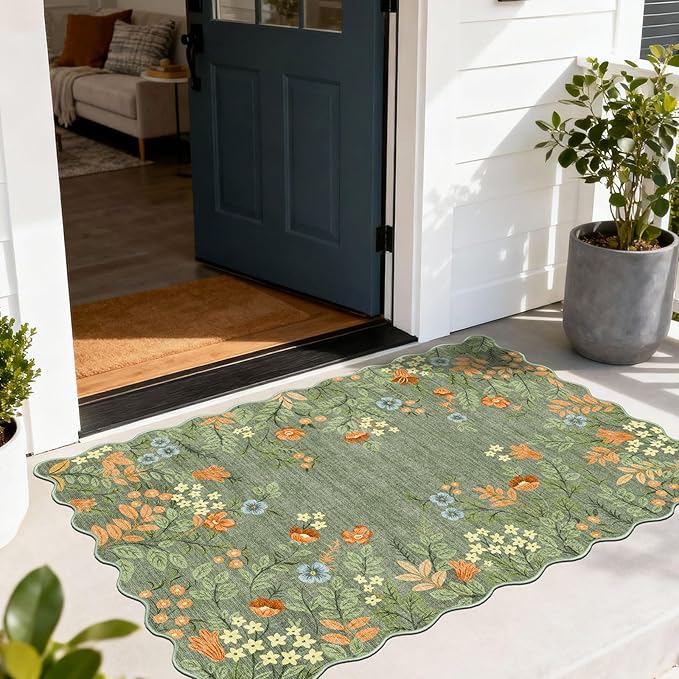 Floral Outdoor Rug by Othilic