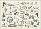 OPPODREAM Nautical Soft Area Rugs 5x7, Washable Beige Rug - Image 9