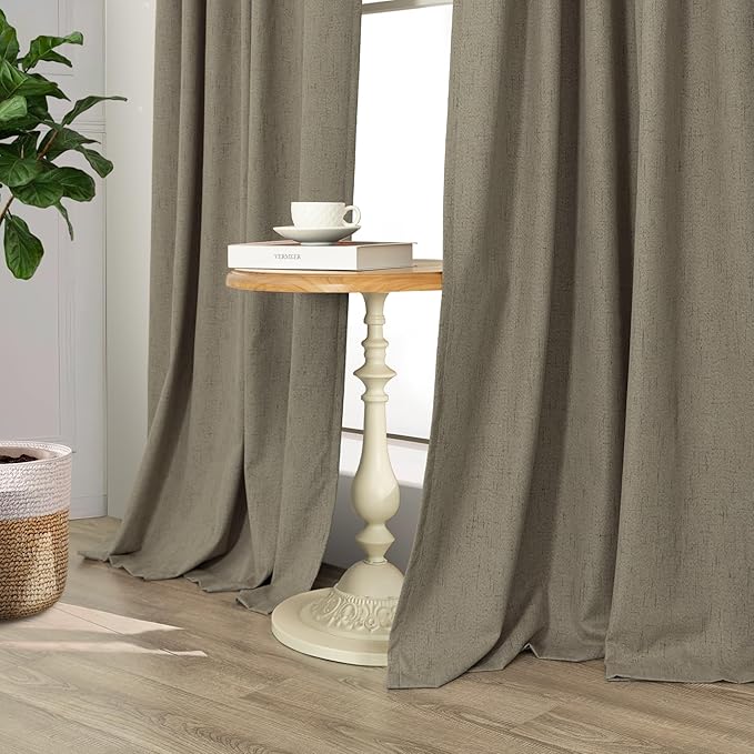 Living Room Darkening Curtains 63 Inches Long Small Bay Window Blackout - Image 8