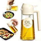 Pure Future 2-in-1 Olive Oil Sprayer for Cooking, Dispenser Bottle (White)