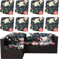 8Pcs Outdoor Cushion Covers, Patio Cushion Covers, Stretch Elastic Slipcovers by dreahoteztil