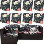 8Pcs Outdoor Cushion Covers, Patio Cushion Covers, Stretch Elastic Slipcovers by dreahoteztil