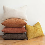 MIULEE Pack of 2 Fall Orange Decorative Pillow Covers 20x20 Inch Soft Chenille - Image 4